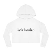 Soft Hustler Women’s Cropped Hooded Sweatshirt | Trendy and Comfortable Layering Piece Printify