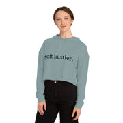 Soft Hustler Women’s Cropped Hooded Sweatshirt | Trendy and Comfortable Layering Piece