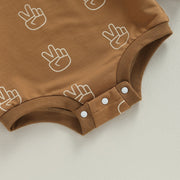 Peace Out Long Sleeve Baby Playsuit Baby Vibes & Co.