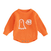 GHOSTY KNIT SWEATER ROMPER Baby Vibes & Co.