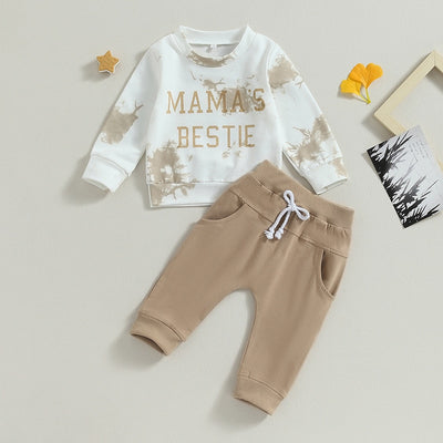 Mamas Bestie Long Sleeve Neutral 2 Piece Set Baby Vibes & Co.