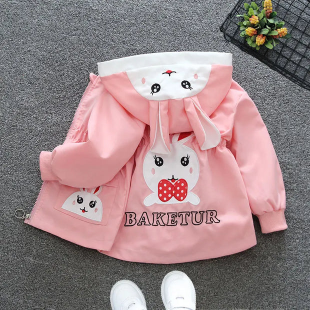 Girls Denim Jackets Fashion New Kids Outerwear Baby Girls Clothes Long Sleeve Denim Jacket For 2-10 Year Teens Girls Denim Coats BABY VIBES & CO.