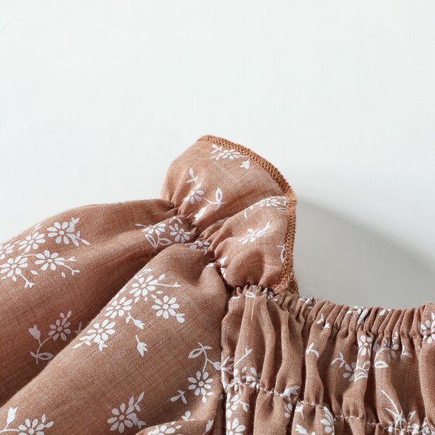 Boho Baby Girl Off The Shoulder Romper Baby Vibes & Co.