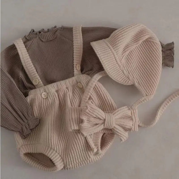 Retro Baby Suspender Onesie Baby Vibes & Co.
