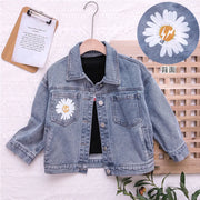 Girls Denim Jackets Fashion New Kids Outerwear Baby Girls Clothes Long Sleeve Denim Jacket For 2-10 Year Teens Girls Denim Coats BABY VIBES & CO.