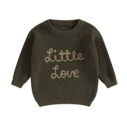 Autumn New Baby Boys Girls Clothes Toddler Kintted Sweater Long Sleeve Crew Neck Letters Winter Warm Crochet Infant Pullover BABY VIBES & CO.