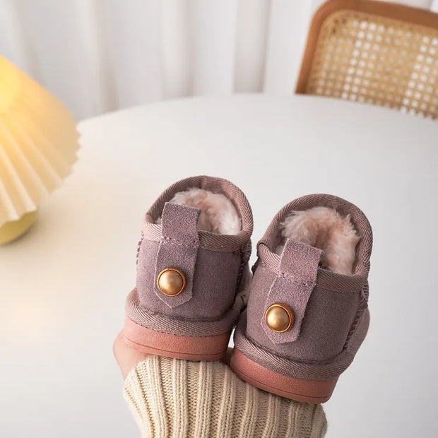 Toddler Ultra Short Suede Ugg Style Boots Baby Vibes & Co.