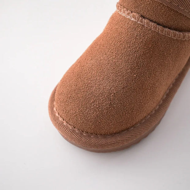 Toddler Ultra Short Suede Ugg Style Boots Baby Vibes & Co.