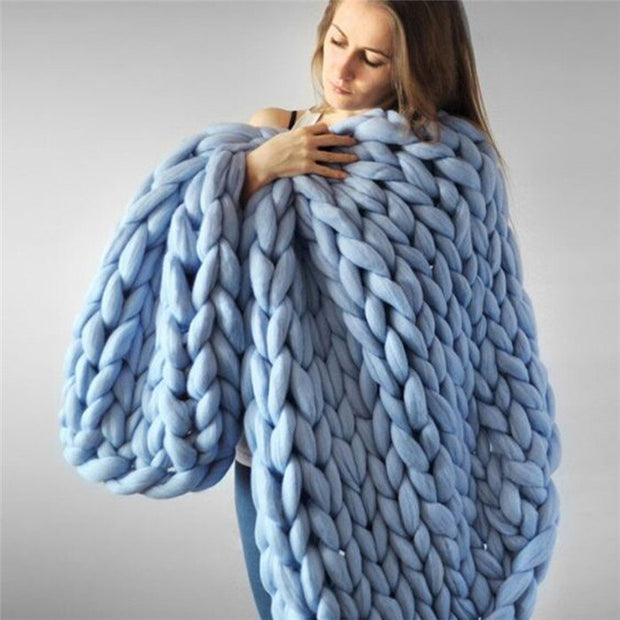 Handmade Braided Knit Blanket BABY VIBES & CO.