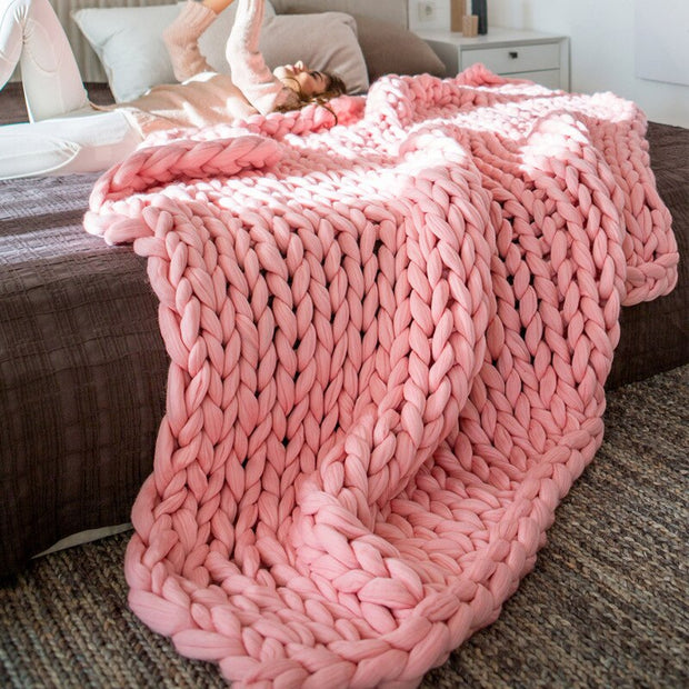 Handmade Braided Knit Blanket BABY VIBES & CO.