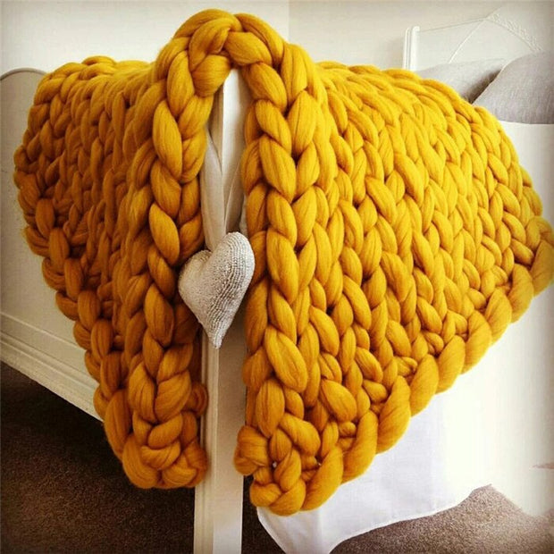 Handmade Braided Knit Blanket BABY VIBES & CO.