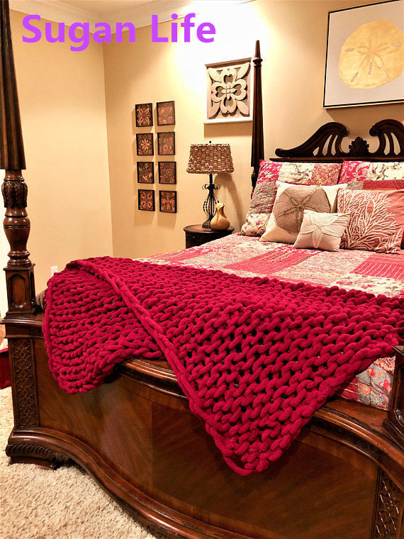 Handmade Braided Knit Blanket BABY VIBES & CO.