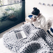 Handmade Braided Knit Blanket BABY VIBES & CO.