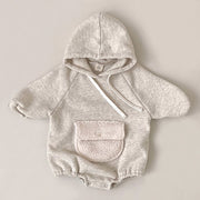 Kangaroo Hooded Romper 0-3T BABY VIBES & CO.