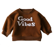 6M-4T Good Vibes Print Sweatshirt BABY VIBES & CO.
