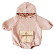 Kangaroo Hooded Romper 0-3T BABY VIBES & CO.