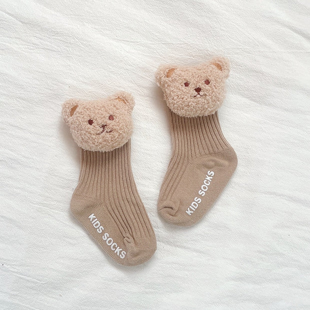0-3T Soft Cotton Bear Socks BABY VIBES & CO.
