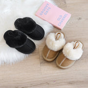 Toddler Fluffy UGG Inspired Slide Booties Baby Vibes & Co.