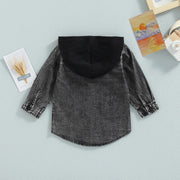Trendy Denim Hooded Jacket 12M-4T Baby Vibes & Co.