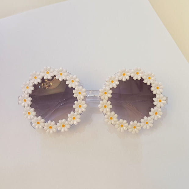 iboode Kids Sunglasses Oval Flower Fashion Children Sunglasses Girls Baby Shades Glasses UV400 Outdoor Sun Protection Eyewear BABY VIBES & CO.
