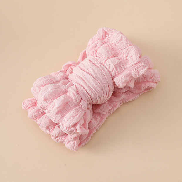 0-4T Baby Girls Oversized Puff Bow-Band BABY VIBES & CO.