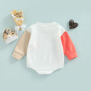 Tri Colored Long Sleeved Romper BABY VIBES & CO.