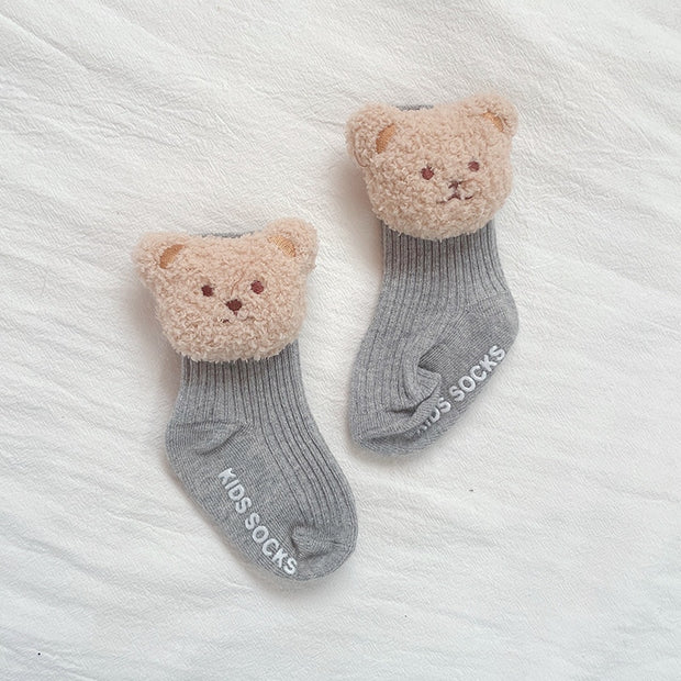 0-3T Soft Cotton Bear Socks BABY VIBES & CO.