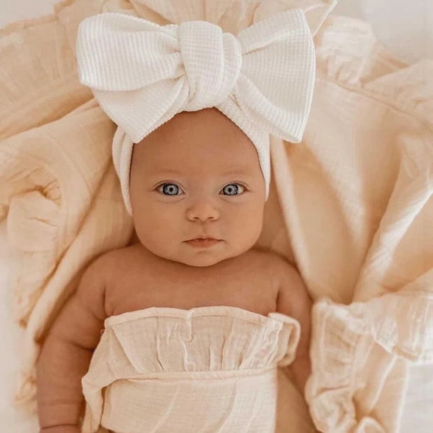 EYELER OVERSIZED TOP KNOT BOW WRAP Baby Vibes & Co.