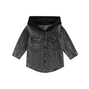 Trendy Denim Hooded Jacket 12M-4T Baby Vibes & Co.