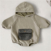Kangaroo Hooded Romper 0-3T BABY VIBES & CO.