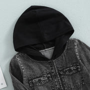 Trendy Denim Hooded Jacket 12M-4T Baby Vibes & Co.