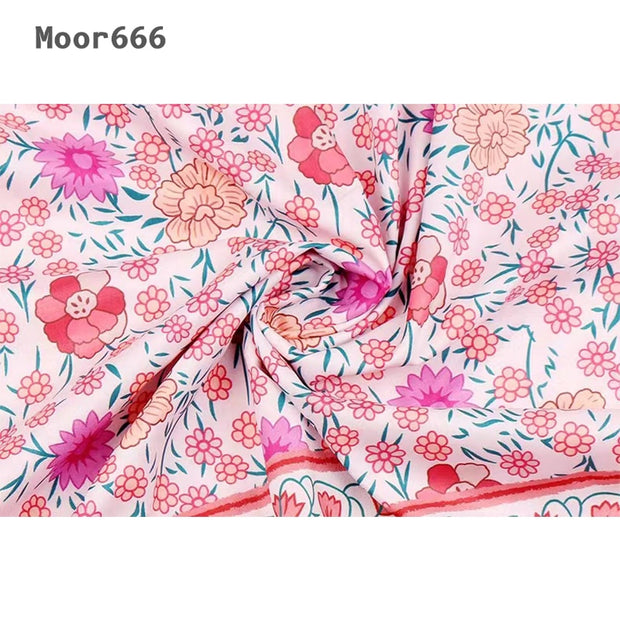 Floral Print Dress Loose Casual Dress Women Summer Robe Boho Chic Loose Dress Fashion Short mini Dress Elegant BABY VIBES & CO.