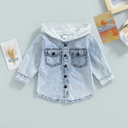Trendy Denim Hooded Jacket 12M-4T Baby Vibes & Co.