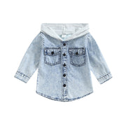 Trendy Denim Hooded Jacket 12M-4T Baby Vibes & Co.