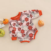 Boho & Skulls Long Sleeved Jumpsuit for Girls Baby Vibes & Co.