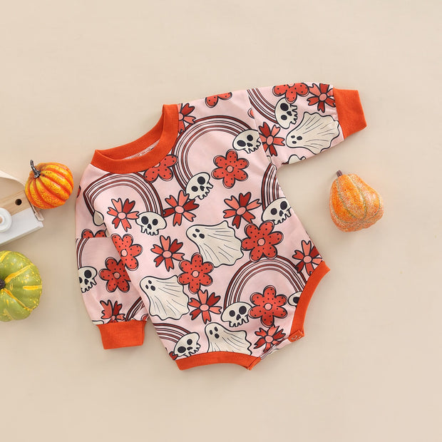 Boho & Skulls Long Sleeved Jumpsuit for Girls Baby Vibes & Co.
