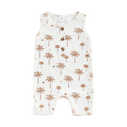 2022-03-01 Lioraitiin 0-12M Infant Baby Boy Girl Casual Romper Summer Sleeveless Printting O-Neck Snap Crotch Jumpsuit BABY VIBES & CO.