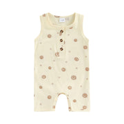 2022-03-01 Lioraitiin 0-12M Infant Baby Boy Girl Casual Romper Summer Sleeveless Printting O-Neck Snap Crotch Jumpsuit BABY VIBES & CO.