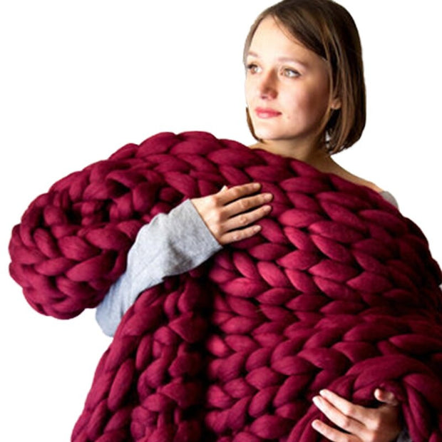 Handmade Braided Knit Blanket BABY VIBES & CO.