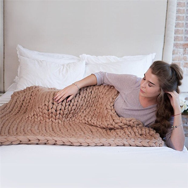 Handmade Braided Knit Blanket BABY VIBES & CO.
