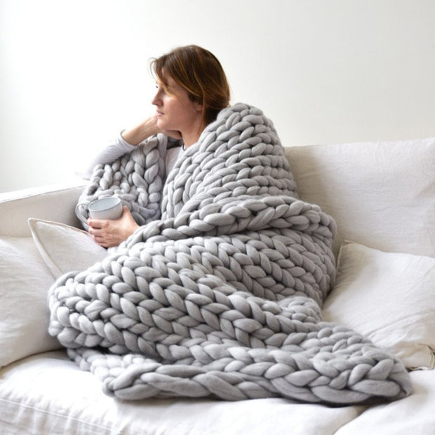 Handmade Braided Knit Blanket BABY VIBES & CO.