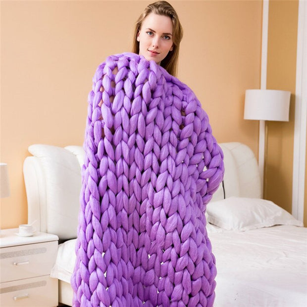Handmade Braided Knit Blanket BABY VIBES & CO.