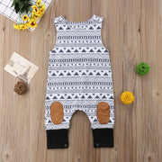 Aztec Print Sleeveless Jumpsuit BABY VIBES & CO.