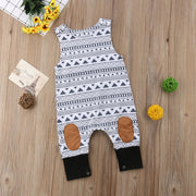 Aztec Print Sleeveless Jumpsuit BABY VIBES & CO.