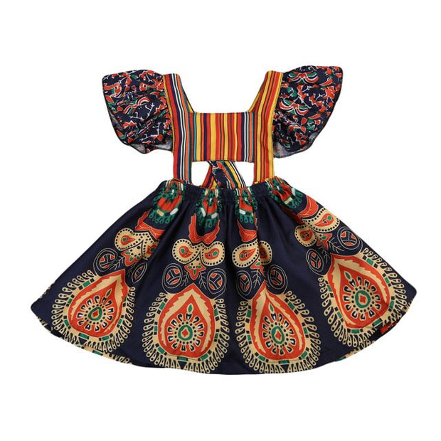 1-6Y Girls Gypsy Dress BABY VIBES & CO.