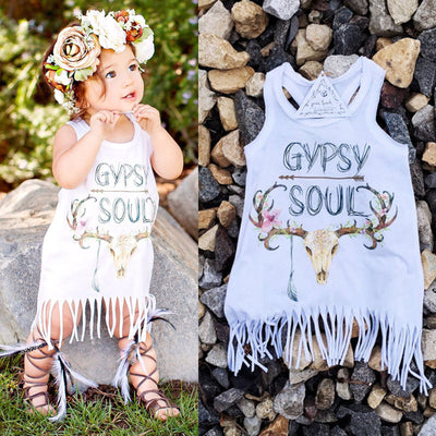 GYPSY SOUL FESTIVAL FRINGE DRESS 9M-3T BABY VIBES & CO.