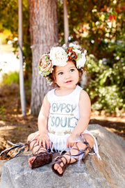 GYPSY SOUL FESTIVAL FRINGE DRESS 9M-3T BABY VIBES & CO.