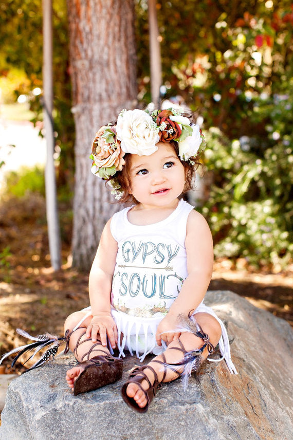 GYPSY SOUL FESTIVAL FRINGE DRESS 9M-3T BABY VIBES & CO.