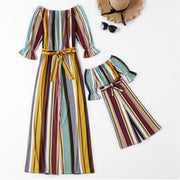 Mother & Daughter Striped Jumpsuit - BABY VIBES & CO.