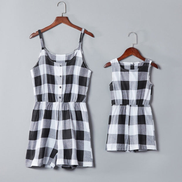 MATCHING MAMA & BABY CHECKERED JUMPER DUO BABY VIBES & CO.